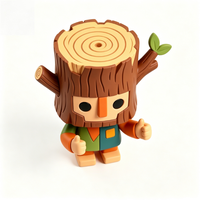 Figurine d'art créative Stumpie Tree Stump Boy, objet de collection culturel pour la décoration et les cadeaux promotionnels