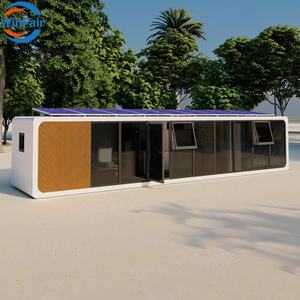 WinFair Living Complete Container Luxury Apple Cabin Maison préfabriquée à énergie <span class=keywords><strong>solaire</strong></span> en Namibie pour un jardin avec toilettes et <span class=keywords><strong>douche</strong></span> - Product Image 1