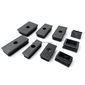 Reutilizável Anti-Slip Tubo Quadrado Tubo de Plástico Plug com Buraco Redondo Cap Stopper End Cap Mesa e Cadeira Foot Pads - Product Image 5