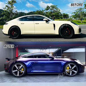 Envolturas de coche Premium Vinilo TPU <span class=keywords><strong>Thunder</strong></span> and Lightning Car Wrap Paper Paint Protect Film Cambio de color Película Vinilo de color - Product Image 3