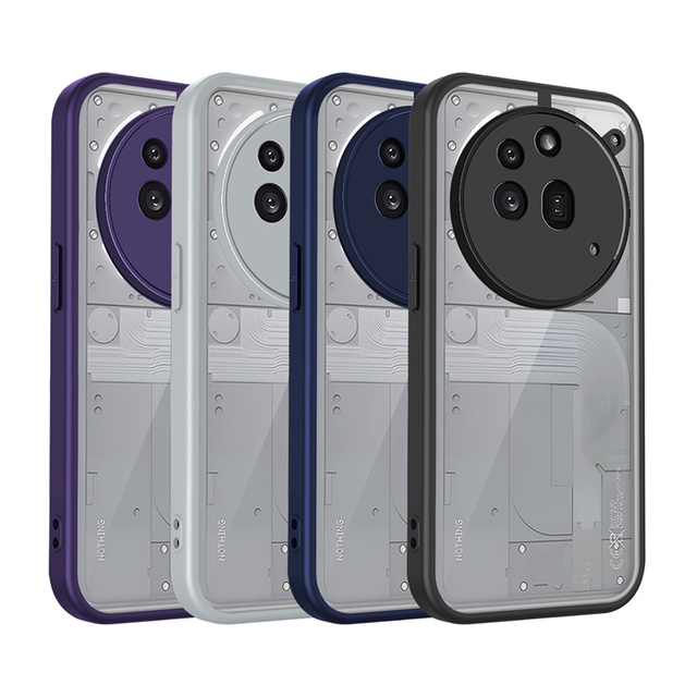 2 in 1 All Round Protection Mobile Phone Case for Nothing Phone 3/3a Pro/3a Transparent Back Cover