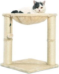 Torre <span class=keywords><strong>de</strong></span> Felpa <span class=keywords><strong>para</strong></span> <span class=keywords><strong>Gatos</strong></span> al por Mayor con Cama Hamaca y Poste Rascador <span class=keywords><strong>para</strong></span> <span class=keywords><strong>Gatos</strong></span> <span class=keywords><strong>de</strong></span> Interior, Fácil <span class=keywords><strong>de</strong></span> Montar, Bola Colgante Interactiva - Product Image 4