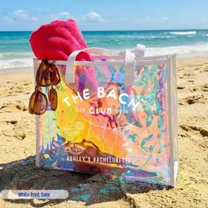 Sac à bandoulière en PVC imperméable pour femmes, écologique, imprimé en gros, sac de plage de voyage, sac de shopping portable pour femmes - Product Image 4