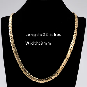 Collar <span class=keywords><strong>de</strong></span> <span class=keywords><strong>Oro</strong></span> Amarillo <span class=keywords><strong>Puro</strong></span> <span class=keywords><strong>de</strong></span> 18K (Au750) <span class=keywords><strong>de</strong></span> 7MM y 10MM, Estilo Hiphop, Cadena Cubana Italiana <span class=keywords><strong>de</strong></span> Miami <span class=keywords><strong>para</strong></span> <span class=keywords><strong>Hombre</strong></span>, Venta al Por Mayor, Joyería PCX - Product Image 5