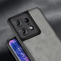 Funda de Teléfono de Piel Sintética de Oveja para Motorola Edge 70 60 Pro Ultra, Cubierta Trasera para MOTO X70 Air Pro Moto Edge 50 Fusion 60 Neo