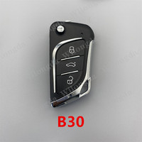 Clé télécommande KEYDIY série B KD B25 B27-3 B27-4 B28 B29 B30 METAL B33 B34 pour KD900 KD-X2 KD-MAX Noir/Argent