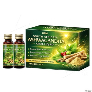 Suplemento Líquido de <span class=keywords><strong>Ashwagandha</strong></span> al por Mayor, Alivia <span class=keywords><strong>la</strong></span> <span class=keywords><strong>Ansiedad</strong></span>, Mejora <span class=keywords><strong>la</strong></span> Concentración, Aumenta <span class=keywords><strong>la</strong></span> Vitalidad, Bebida Oral Herbal Natural <span class=keywords><strong>para</strong></span> Adultos - Product Image 6