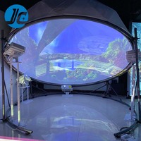 Expérience immersive interactive en dôme à 360 degrés avec projection et suivi de mouvement pour parcs à thème/musées/salles de jeux