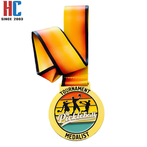 20 Ans Usine Médailles Personnalisées Émail Couleur Pickleball Médailles Compétition Jeux Médailles d'Honneur Personnalisé Vente en Gros - Product Image 3