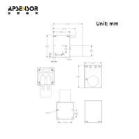Pompe à air CC sans balais 24V 30L/min AP2430T pour échantillonnage de poussière Beta Ray, mini pompe à vide à diaphragme résistante aux hautes températures 95°C