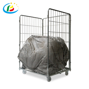 折りたたみ式産業用高品質ヘビーデューティー倉庫貨物保管ネスティングスーパーマーケットマテリアルハンドリングロールトロリー - Product Image 4