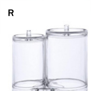 पारदर्शी ps लीक-प्रूफ बांस में धूल-प्रूफ कपास स्वाब बॉक्स सुविधाजनक भंडारण समाधान - Product Image 6