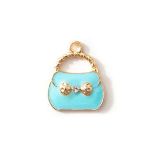 Mode vente chaude bricolage nouvel alliage galvanoplastie goutte à goutte accessoires Spot sac dessin animé bijoux Bracelet pendentif porte-clés pendentif - Product Image 4