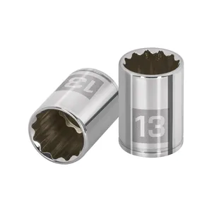 BOX 6 Douille 13 mm, 12 points, entraînement 1/4 po, TRUPER - Product Image 1