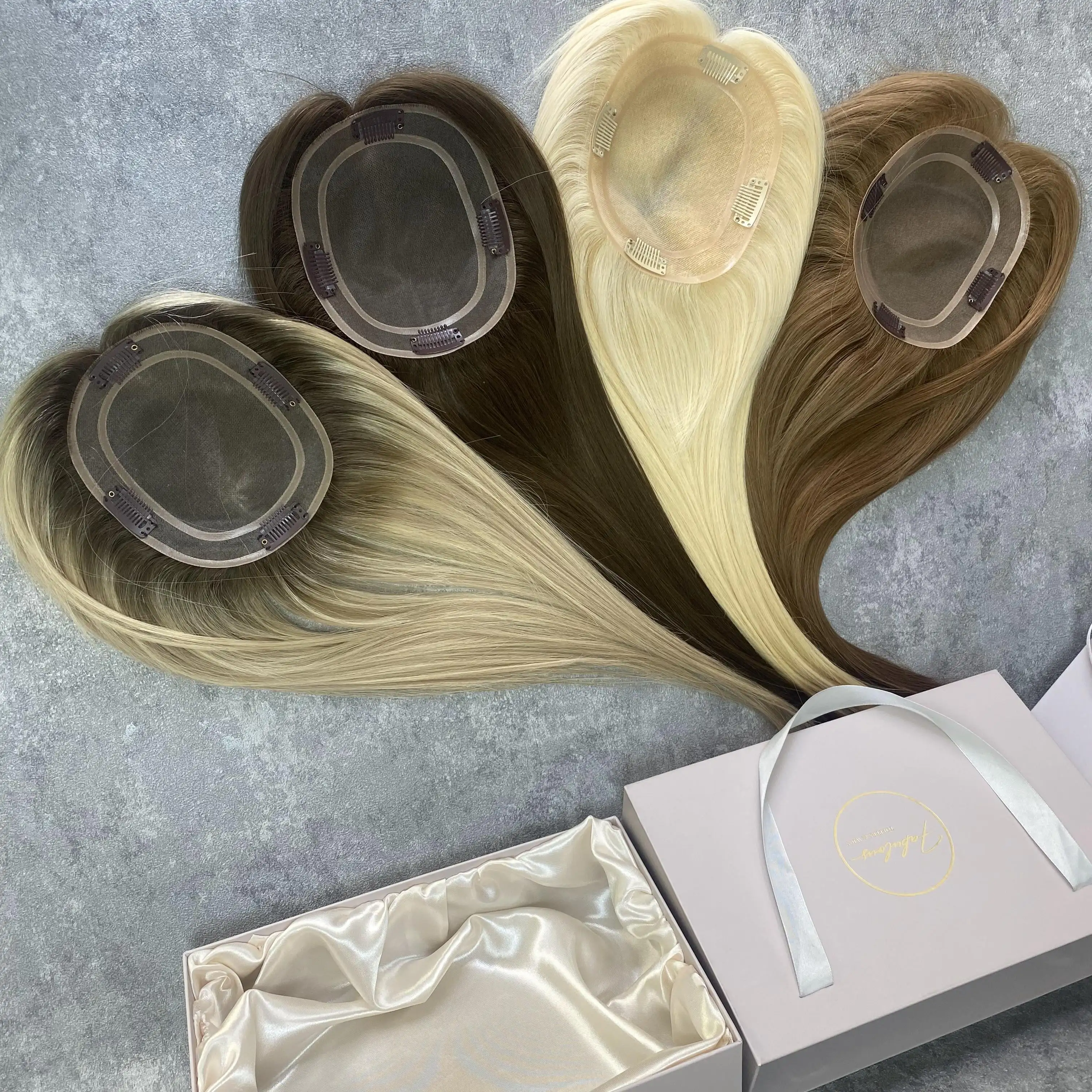 Schneller Versand Übernacht Lieferung rohes Virgin Remy europäisches echthaar Locken-Topper echtes echthaar Locken-Topper für Damen