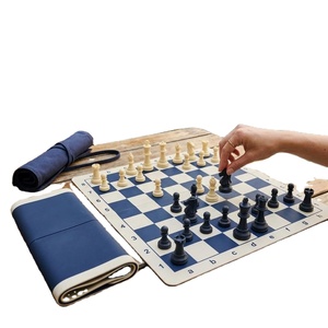 Tapis d'échecs en silicone personnalisé LA OEM, plateau de jeu d'échecs, tapis de jeu portable, pliable, enroulable, léger, lavable - Product Image 3