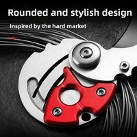 Outdoor mini-vouwmes multifunctioneel muntmes draagbaar sleutelhangermes roestvrijstalen metalen fruitmes