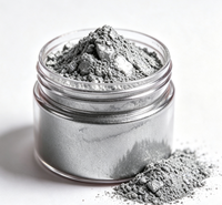 Pigment de revêtement métallique holographique gris moyen GUANZUN en vrac, poudre de 5 à 100 microns pour sérigraphie et arts graphiques