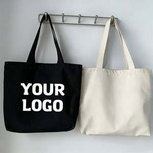 Bolsas de Tela al por Mayor, Ecológicas, Personalizadas, de Lona Natural con Cierre Coreano - Product Image 1