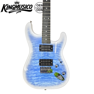 Guitarra Eléctrica ST Personalizada de Fábrica GZ-ST2E |   Cuerpo de Paulownia, Mástil de Arce, Diapasón de <span class=keywords><strong>Techwood</strong></span> |   Pastillas Humbucker Dobles de 648 mm - Product Image 3