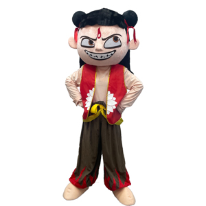 Rainbow no odor cartoon Nezha doll costume Ao Bing doll costume walking stage performance costume mascot Cos - Product Image 5