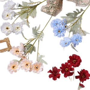 ดอกซินเนียประดิษฐ์ 6 หัว ยี่ห้อ Yixuan สำหรับตกแต่งงานแต่งงานและบ้าน - Product Image 5