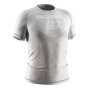 Camiseta de compresión Power Warrior Pattern de secado rápido personalizada para grappling, judo, BJJ, MMA, Rash Guard - Product Image 3