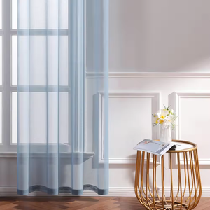 Rideaux de fenêtre en tulle blanc bon marché en gros, élégants draperies en tulle pour la décoration de la maison et du salon - Product Image 2