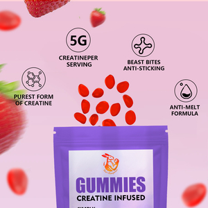 Gomitas de Creatina Personalizadas OEM para Antes del Rendimiento, Ayuda a Aumentar la Masa Muscular, Gomitas de Suplemento Deportivo - Product Image 5
