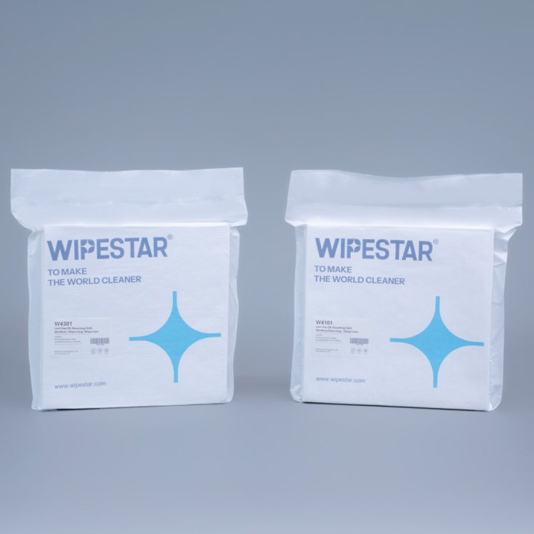 WIPESTAR 78gsm PP Meltblown Industrial Wipes White Lint Free Nonwoven Oil Absorbing Cleaning Cloth For Gear Bearing Industries