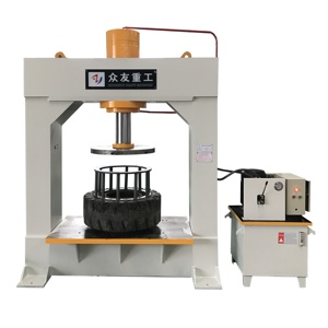 Presse hydraulique pour pneus pleins de chariots élévateurs TP120 TP160 avec kits d'outillage - Product Image 1