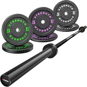 Factory Direct <b>Sales</b> Fitness Series Colorful Recycled Crumb Rubber Bumper Barbell <b>Weight</b> Plates in 5kg 10kg 15kg 20kg 25kg Sizes - Product Image 1