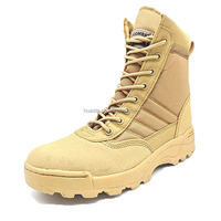 Bottes tactiques Coyote Desert de couleur sur mesure pour hommes Bottes de désert de combat en cuir