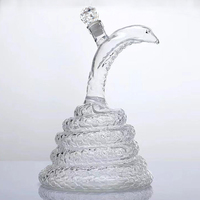 Carafe à whisky et à vin en forme de serpent King Cobra, carafe à liqueur 1000 ml - la carafe en verre serpent Wine Savant