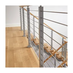 High Quality Korkuluk Modular Balcony Railing Grill Designs Stainless Steel Bar Railing For Staircase