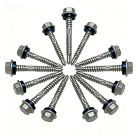 Vis autoperceuses hexagonales revêtues de Dacromet pour l'ingénierie des structures en acier