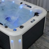 Jacuzzi de Lujo para 2-3 Personas, Spa Exterior con Sistema de Control Inteligente para Jardín, Hotel, Villa, con Calefacción a Temperatura Constante