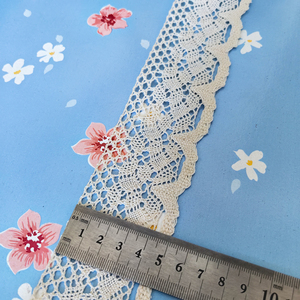 Vendita di Fabbrica <span class=keywords><strong>Pizzo</strong></span> <span class=keywords><strong>Francese</strong></span> in Puro Cotone 5cm Lavorato all'Uncinetto Non Elastico Naturale <span class=keywords><strong>per</strong></span> Tessuti <span class=keywords><strong>per</strong></span> la Casa Accessori <span class=keywords><strong>per</strong></span> Abbigliamento <span class=keywords><strong>Tende</strong></span> Decorative - Product Image 3