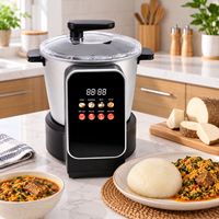 Mesin Pembuat Fufu 6L Swallow Maker dengan Panel Sentuh Digital dan Fungsi Penghangat Otomatis 24 Jam untuk Fufu, Banku, dan Tepung Singkong