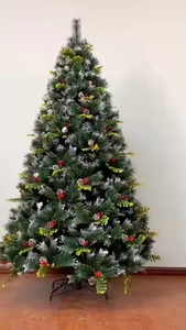 Arbre artificiel de haute qualité avec support métallique vert, décoration de Noël extérieure, arbre de Noël géant - Product Image 2