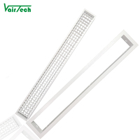 Ventilation HVAC Blanc Échappement Aluminium Réglable Diffuseur D'air Évent Amovible Double Déviation Grille D'air