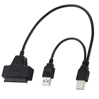 Cable Adaptador USB 3.0 a SATA - Cable Externo de 25 Pulgadas para SSD/HDD, Plug-and-Play, Fácil de Conectar, Empaque con Banda Perlada