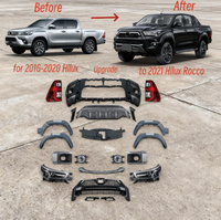 Accesorios de Modificación de Parachoques Delantero, Kit de Carrocería, Actualización a ROCCO 2021 para Toyota HILUX Revo Rocco 2016-2020