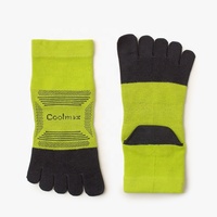 Chaussettes à cinq doigts pour la course à pied, chaussettes de haute performance Coolmax, respirantes, pour hommes et femmes