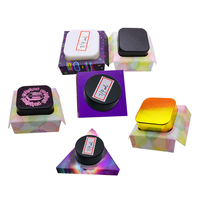 Murah konsentrat 350g kotak rok 5ml 9ml stoples kaca penutup lipat sku kertas kasus persegi bulat dengan sisipan kertas