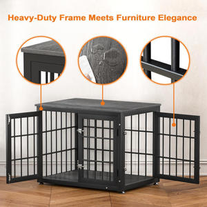 Chenil pour chien en bois sur mesure en gros, maison pour animaux de compagnie d'intérieur pour petits et moyens chiens, OEM - Product Image 6