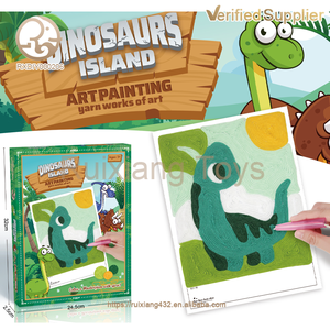 Fait à la main 3D laine <span class=keywords><strong>dinosaure</strong></span> peinture artisanat unisexe jouets éducatifs bricolage modèle pour enfants 2025 Arts et artisanat tendance - Product Image 5
