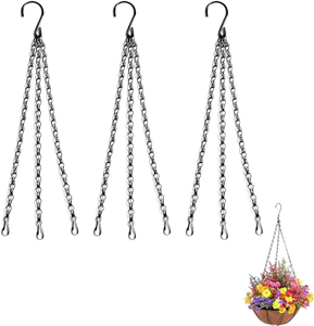 Factory Direct Sale Metal <strong>Hanging</strong> <strong>Chain</strong> Double Hook Design Iron Flower Pot Hanger <strong>Chain</strong> Coconut Fiber <strong>Basket</strong> <strong>Chain</strong> - Product Image 1