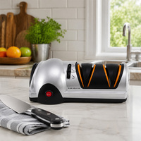 Aiguiseur de couteaux électrique professionnel pour cuisine et maison, 3 étapes, angle réglable, aiguiseur automatique rapide et efficace