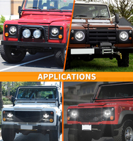 Phares LED DOT de 7 Pouces pour Hummer H2 (2003-2009) Accessoires, Feux LED pour Hummer H3 H1, Pièces pour Defender Wrangler JK